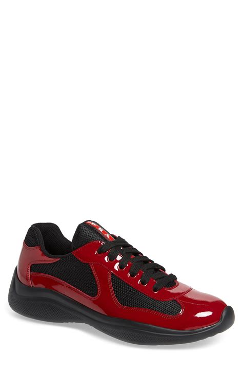 prada americas cup sneakers red|prada americas cup sneakers cheap.